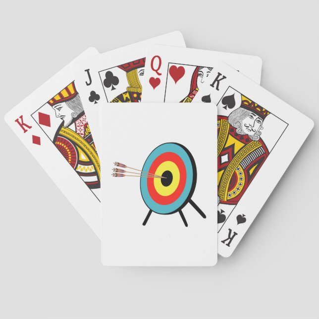 Jeu De Cartes Bullseye à trois flèches (dos)