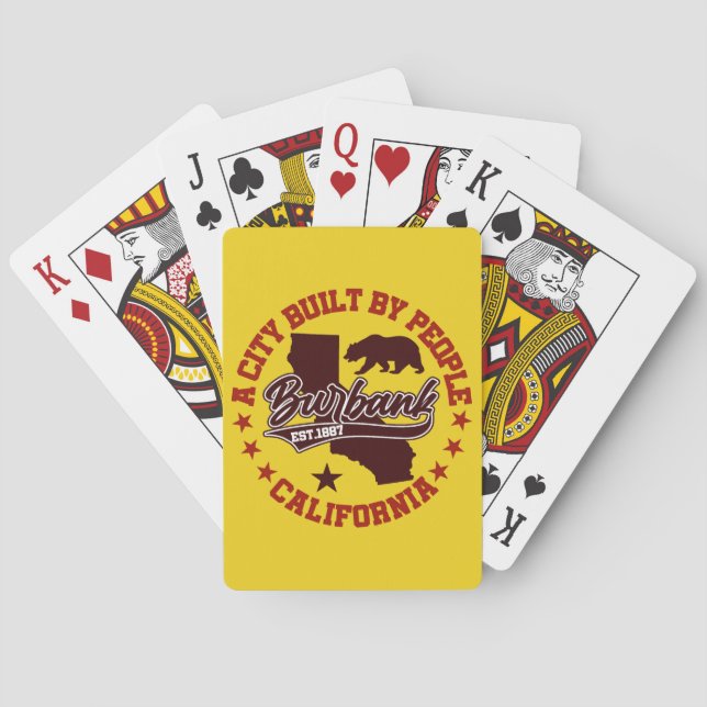 Jeu De Cartes Burbank, Californie (dos)
