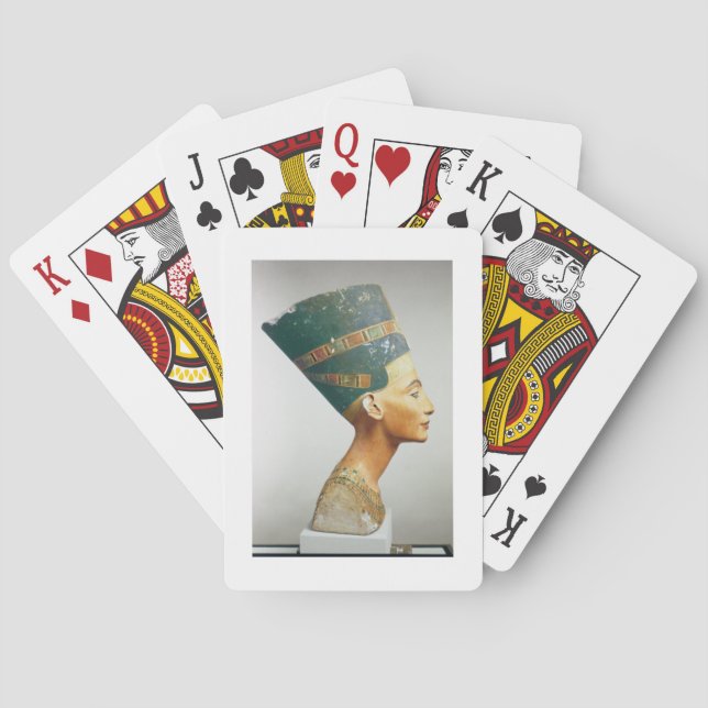 Jeu De Cartes Buste de la reine Nefertiti, vue latérale, du stud (dos)