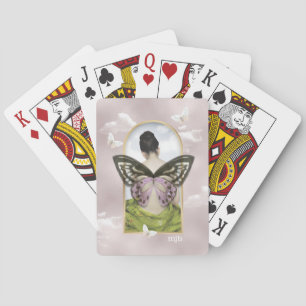 Jeu De Cartes Butterfly Dreams Imaginaire féminin avec Monogramm