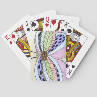 Jeu De Cartes Butterfly Flower Blank