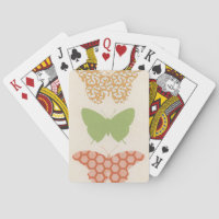 Butterfly Patterns on Cream Background