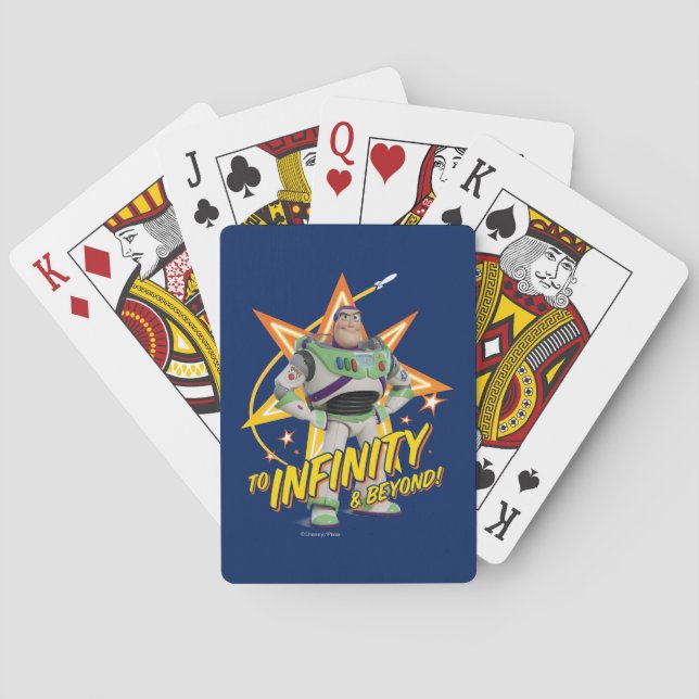 Jeu De Cartes Buzz "À L'Infini & Au-Delà" Étoiles Jouant Cartes (dos)