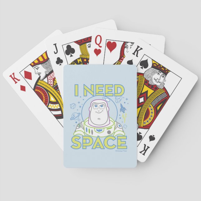 Jeu De Cartes Buzz Lightyear "I Need Space" (dos)