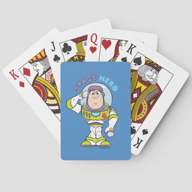 Jeu De Cartes Buzz Lightyear "Space Hero" Jouer des cartes (dos)