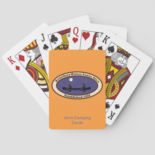 Jeu De Cartes BWCA emblème with Canoeists (dos)