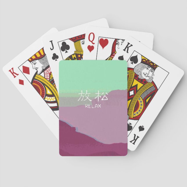 Jeu De Cartes Bycicle Vaporwave Cartes esthétiques (dos)