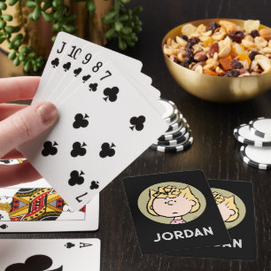 Jeu De Cartes cacahuètes   Les visages de Sally Jouer aux cartes