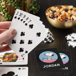 Jeu De Cartes cacahuètes   Snoopy à la machine à écrire Jouer de