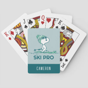 Jeu De Cartes cacahuètes   Snoopy sur Skis Jouer des Cartes