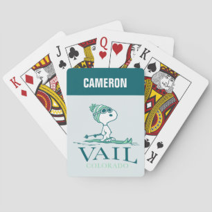 Jeu De Cartes cacahuètes   Snoopy Vail Colorado Jouer aux cartes