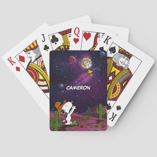 Jeu De Cartes cacahuètes | Snoopy & Woodstock Cowboy Jouer aux c (dos)