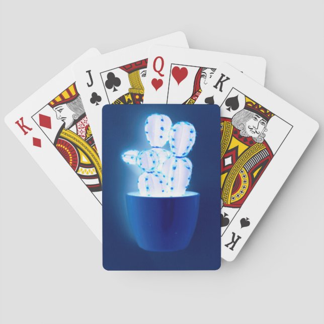 Jeu De Cartes Cactus bleu (dos)