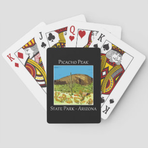 Jeu De Cartes Cactus et fleurs vus dans le parc national Picacho