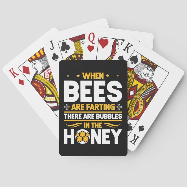 Jeu De Cartes Cadeau apiculteur | Quand les abeilles sont en tra (dos)