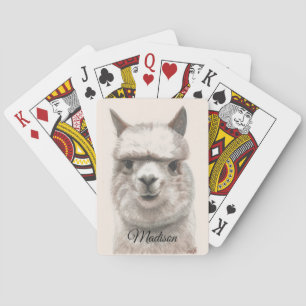 Jeu De Cartes Cadeau d'anniversaire Sourires de lama personnalis