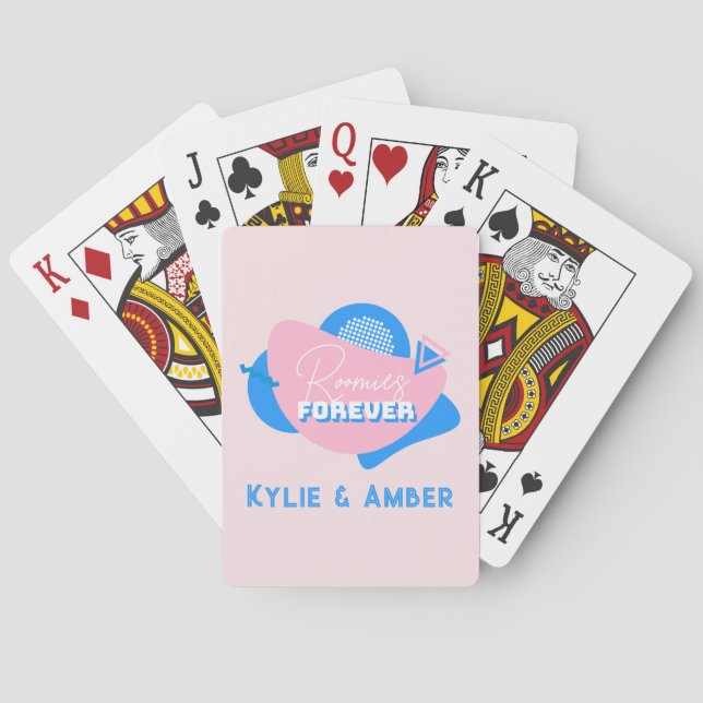 Jeu De Cartes Cadeau de colocation Nom personnalisé "Roomies For (dos)