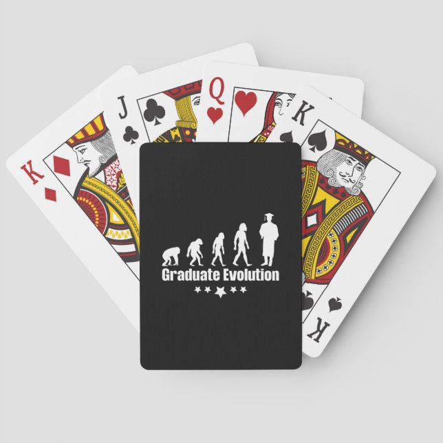 Jeu De Cartes Cadeau de diplôme | Évolution des diplômés (dos)