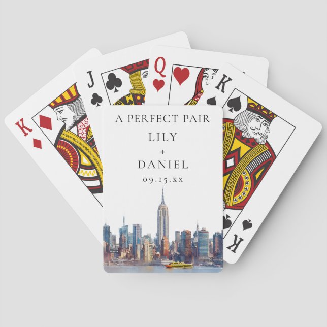 Jeu De Cartes Cadeau de mariage parfait pour un couple de New Yo (dos)