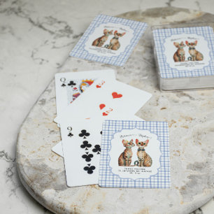 Jeu De Cartes Cadeau de mariage pour couple de chats Bengal