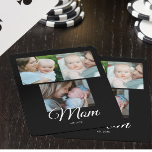Jeu De Cartes Cadeau de photo noir 3 Script établi par maman
