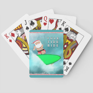 Jeu De Cartes Cadeau de vacances de surf de Noël