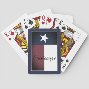 Jeu De Cartes Cadeau fait sur commande de cartes de jeu du Texas