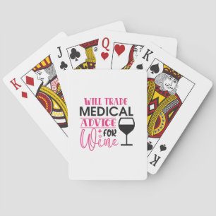 Jeu De Cartes Cadeau infirmière Vont Échanger Des Conseils Méd