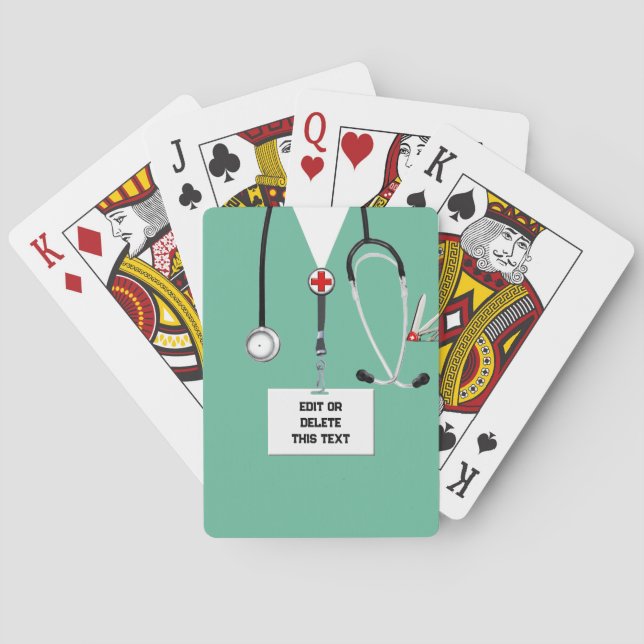 Jeu De Cartes Cadeau original pour infirmière (dos)