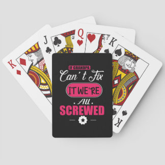 Jeu De Cartes Cadeau Papa Si Grand-Père Ne Peut Pas Réparer