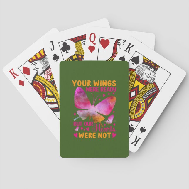 Jeu De Cartes Cadeau Papillon | Nos ailes étaient prêtes (dos)