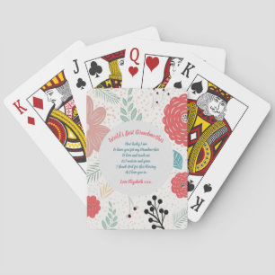 Jeu De Cartes CADEAU - Poèmes grand-mère de petits-enfants - PER