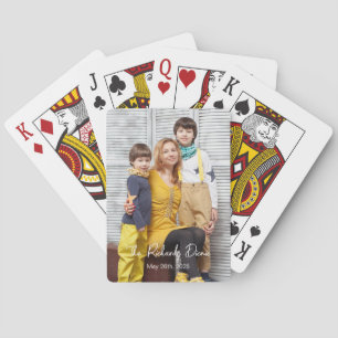 Jeu De Cartes Cadeaux Anniversaires, Photo personnalisée, Poker 