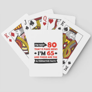 Jeu De Cartes Cadeaux d'anniversaire de 80e année