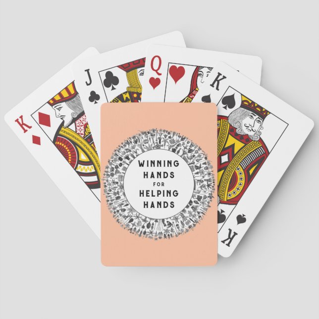 Jeu De Cartes Cadeaux d'appréciation du bénévolat (dos)