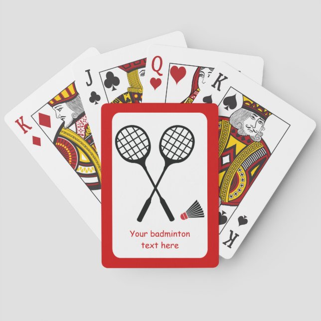 Jeu De Cartes Cadeaux de badminton, raquette et billetterie pers (dos)