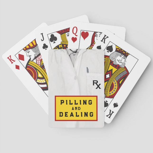 Jeu De Cartes Cadeaux de nouveauté du pharmacien (dos)