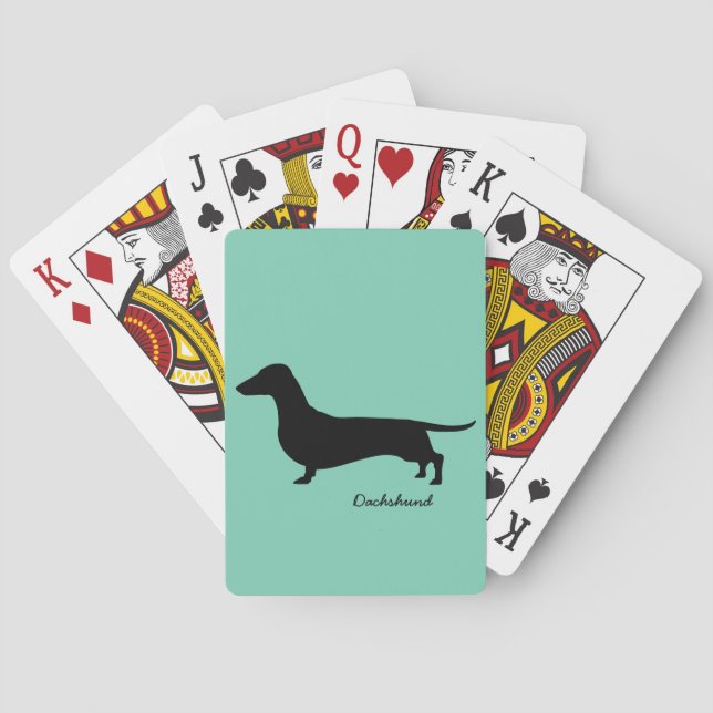Jeu De Cartes Cadeaux de teckel (dos)