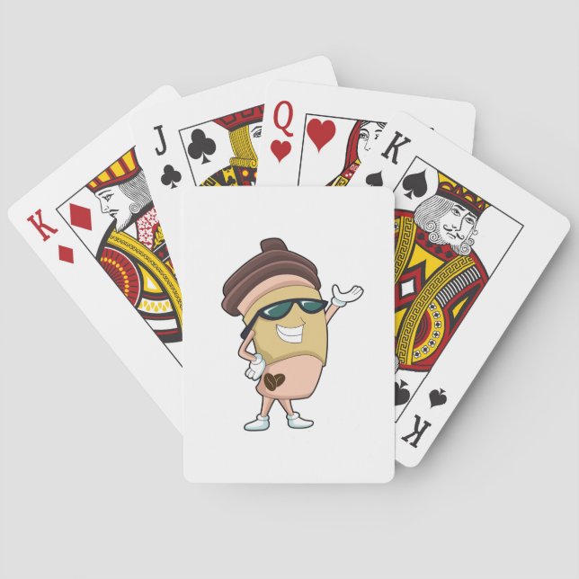 Jeu De Cartes Café avec Lunettes de soleil (dos)