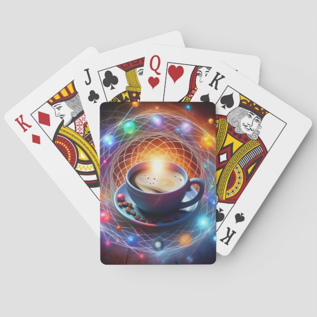 Jeu De Cartes Café et Cosmos : une synergie de l'énergie (dos)