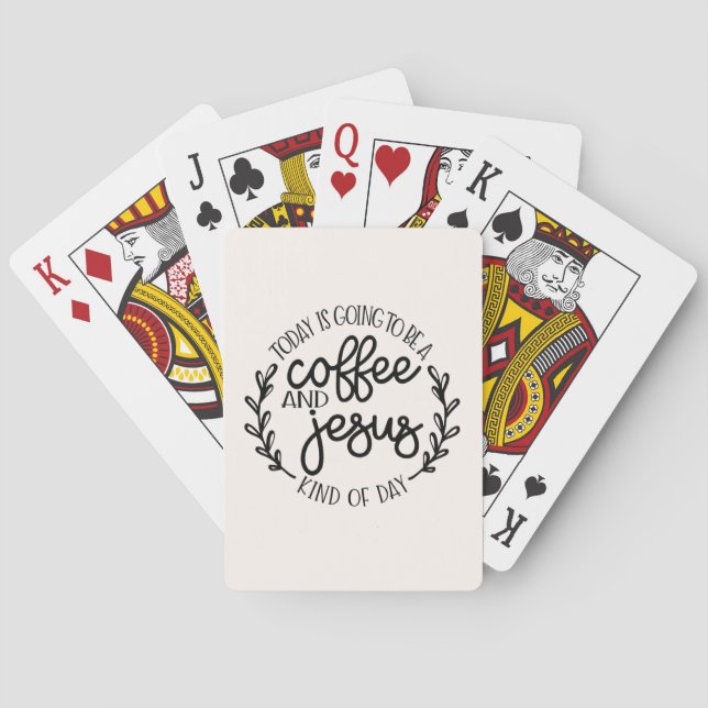 Jeu De Cartes Café et Jésus genre de jour (dos)