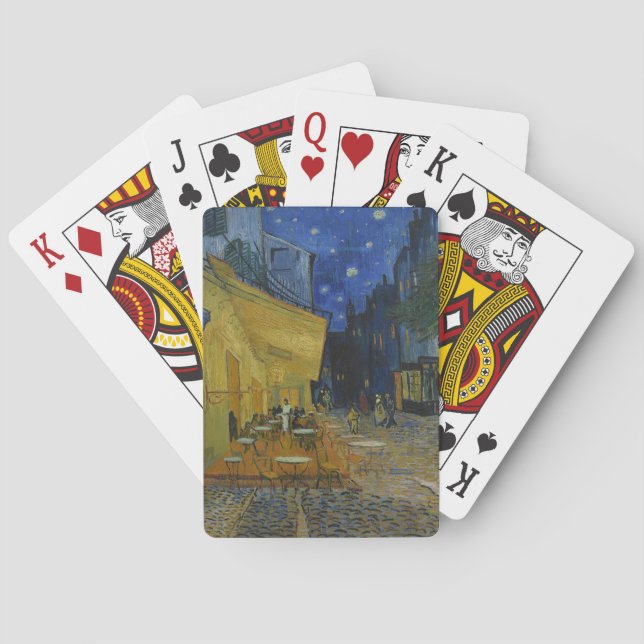Jeu De Cartes Café Terrasse à la nuit par Vincent van Gogh (dos)