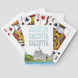 Jeu De Cartes Calcutta "Mémorial Victoria" Kolkata Bengali