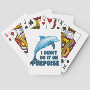 Jeu De Cartes Calembour animal drôle de marsouin