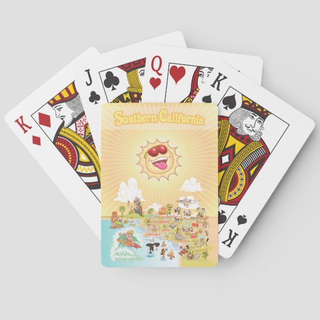 Jeu De Cartes Californie du Sud (dos)