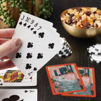 Jeu De Cartes Calle Del San Miguel Peinture d'Alfred Fox