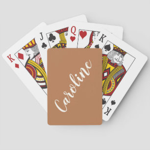 Jeu De Cartes Calligraphie en terre cuite simple et tendance per