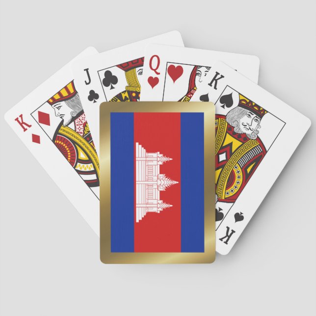 Jeu De Cartes Cambodge Drapeau Jouer des cartes (dos)