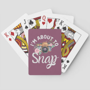 Jeu De Cartes Caméra et fleurs Cartes de Jeu Classique