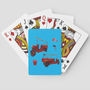 Jeu De Cartes Camion Et Matériel vintages De Lutte Contre Les In